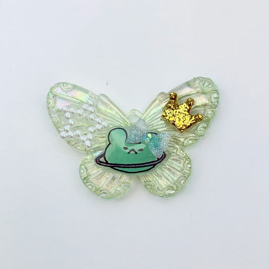 E-mo UFO Bunny Charm with Giant Butterfly (Green)