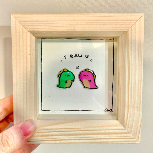 E-mo Dino framed