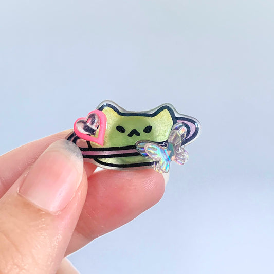 E-mo Cat Planet Pin