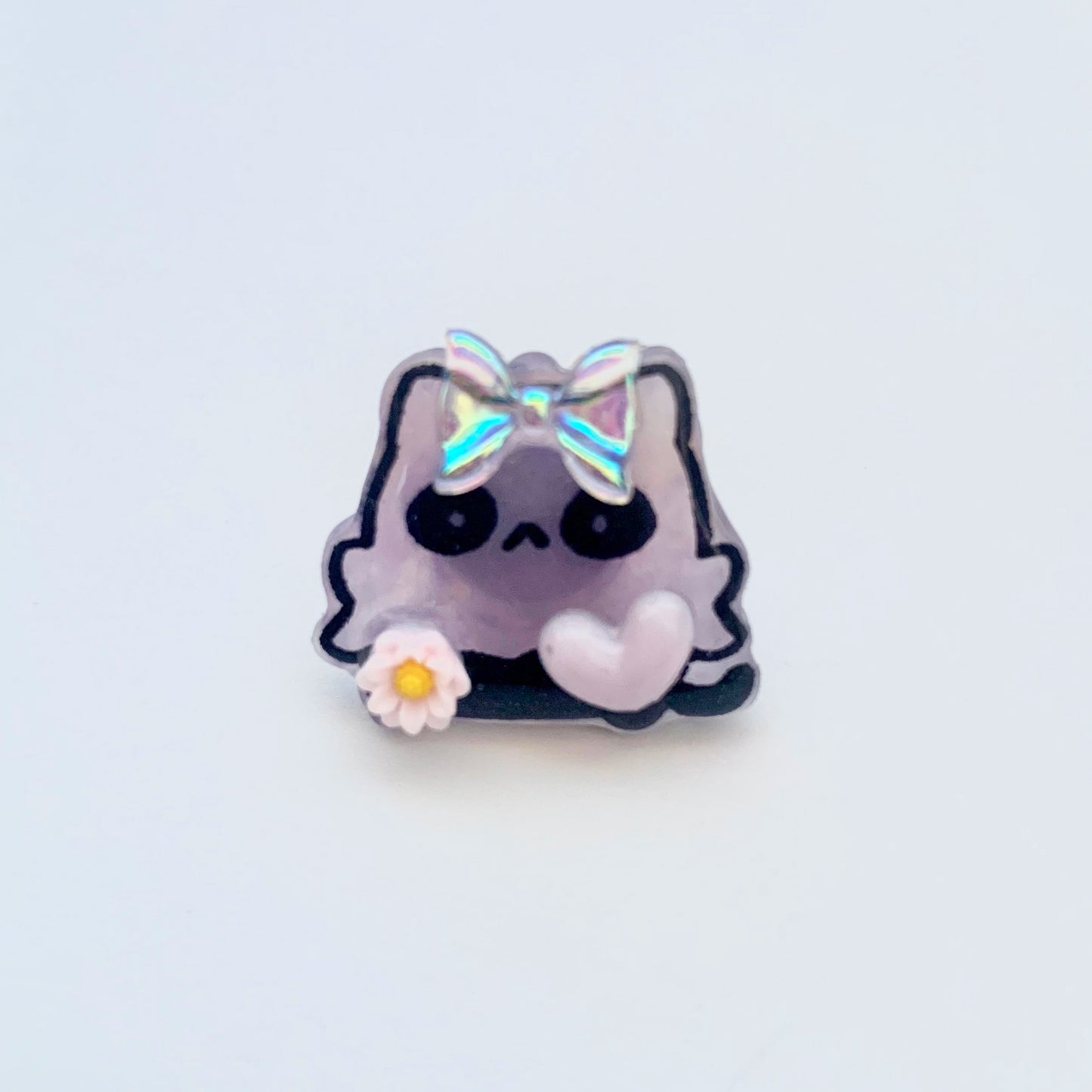 E-mo Ghosty Cat Pin