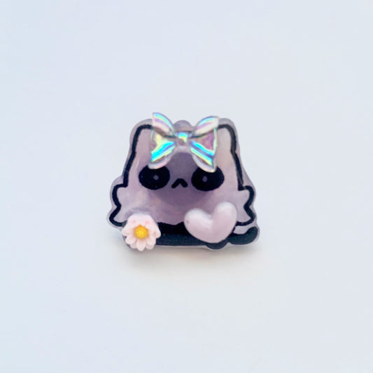 E-mo Ghosty Cat Pin