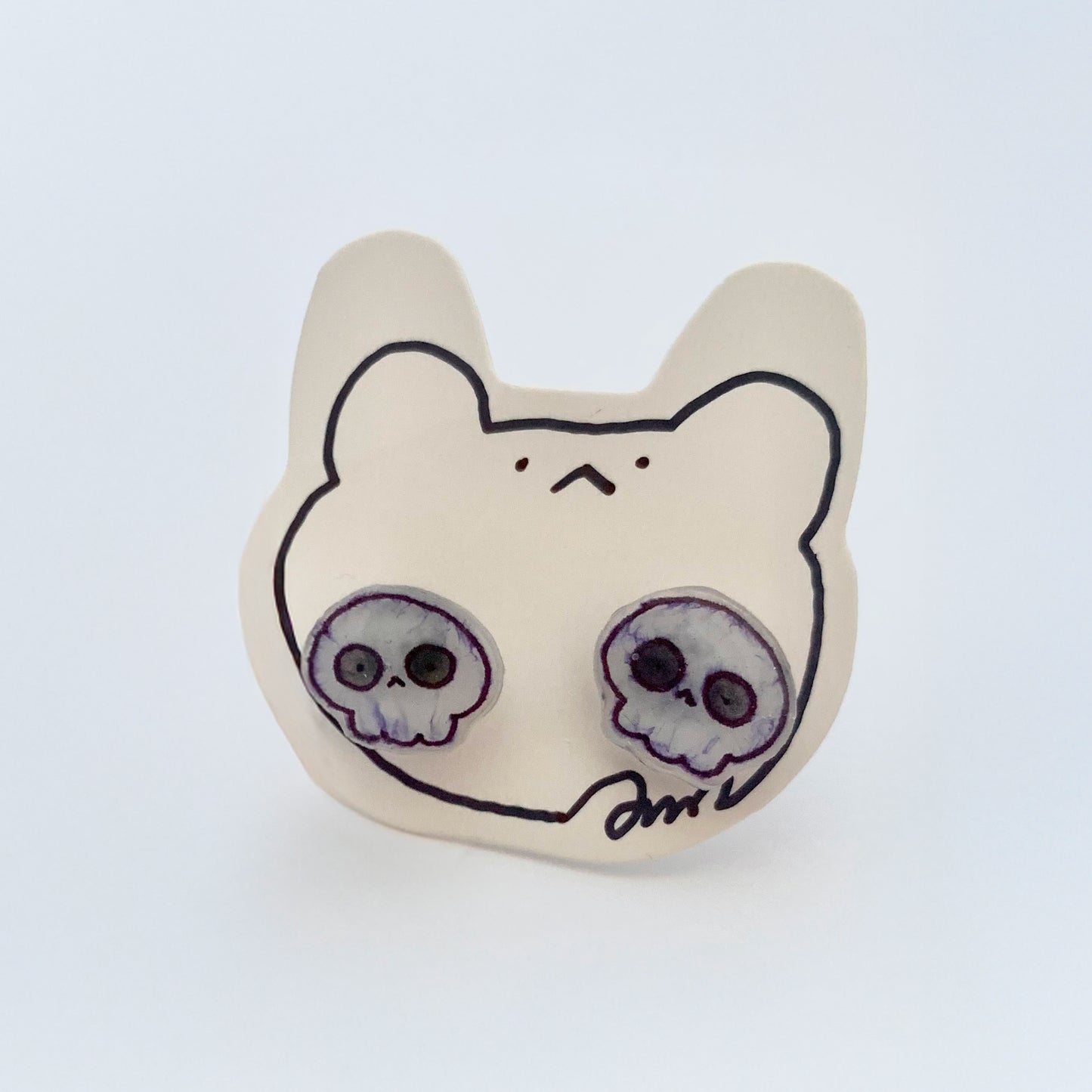 E-mo Skull Earrings